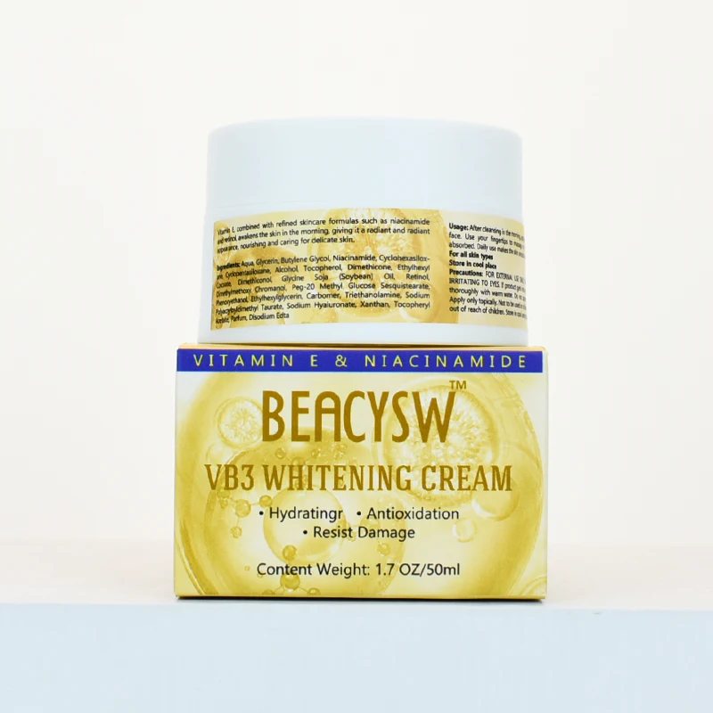 Vitamin B3 VB3 PP Face Cream Niacin Niacinamide  Nicotinamide Facial Moisturizing Lotion Brighten Whitening Nicotinic Acid Cream