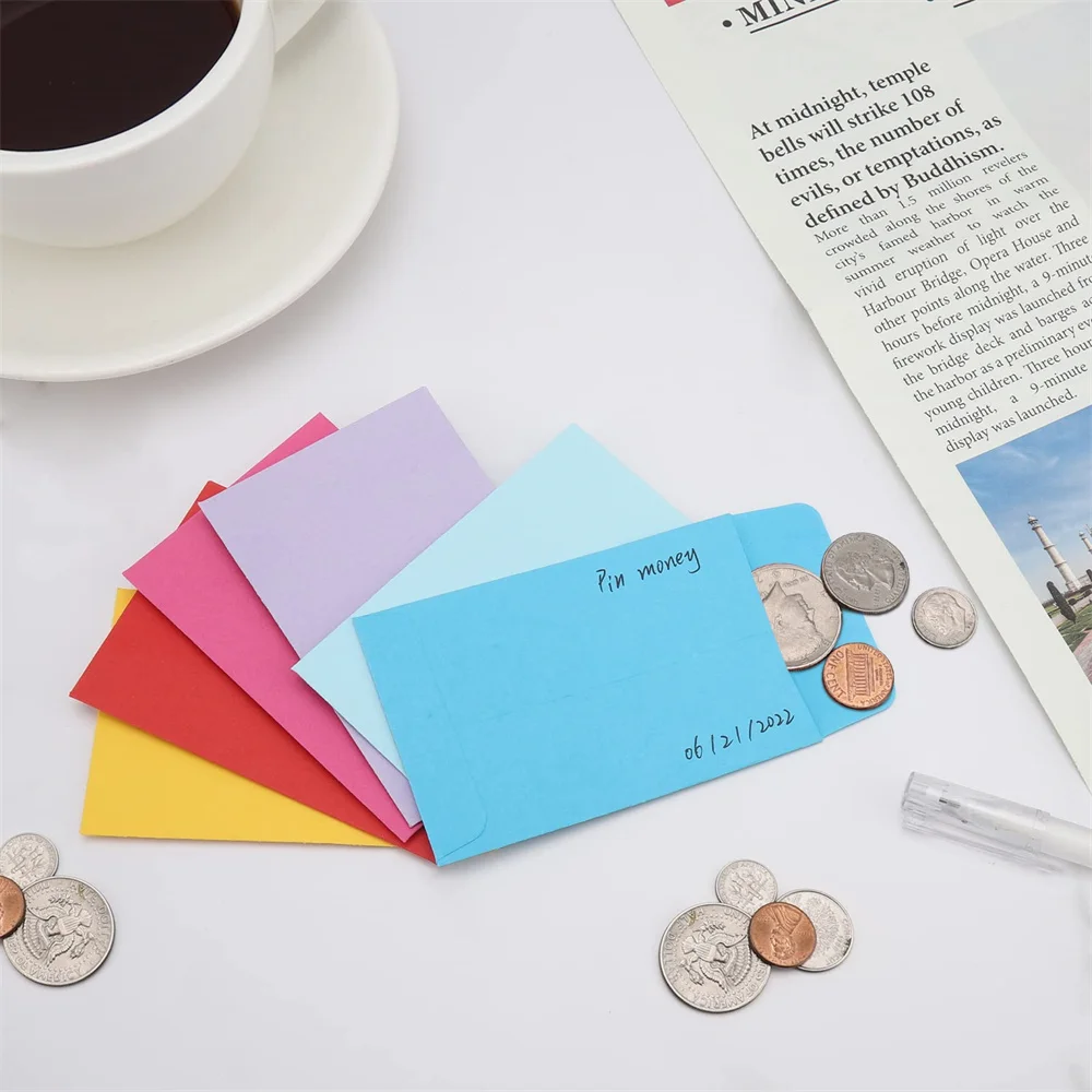 #1 Paper Coin Envelopes 2.25x3.5 inch Mini Envelopes for Coins Stamps Seed Envelopes for Make Seed Packets
