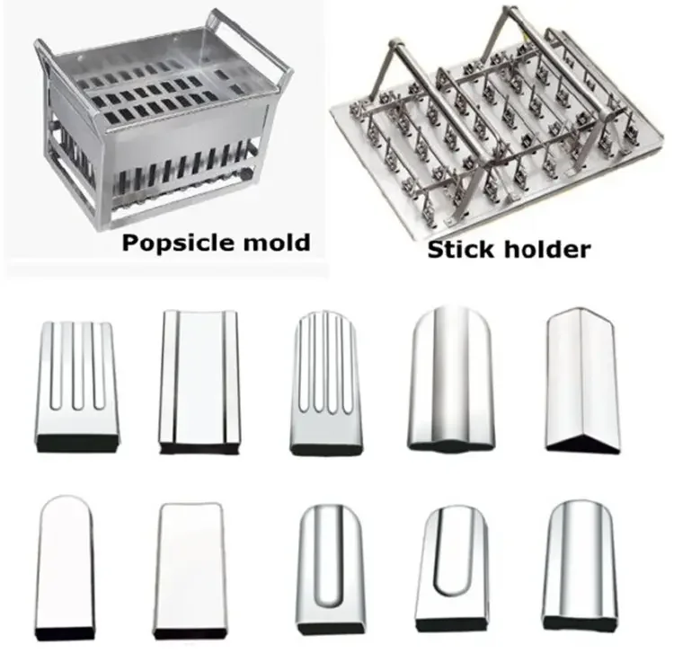 commercial stainless steel material popsicles mold ice cream lolly mould with drawing custom dimensions CE standard
