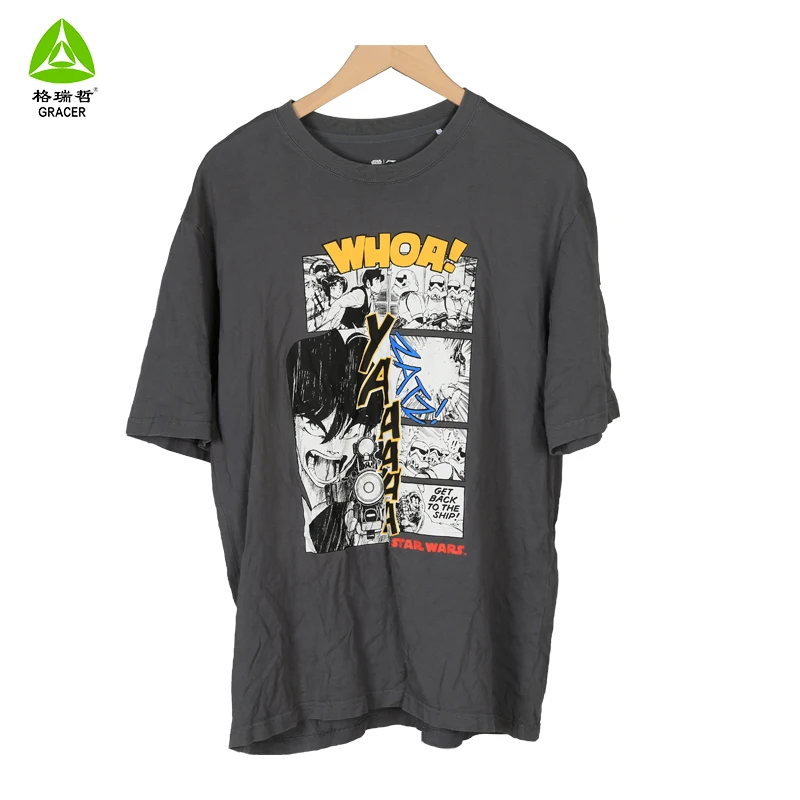 Thrift Clothes Bale Used T-Shirt Bundles Ukay Clothes Bales Tees For Men Factory Stock Wholesale Bales Bulk