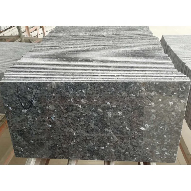 Wholesales Modern Design Blue Pearl Granite Countertops Natural Polished Big Slab for Kitchen for Villas