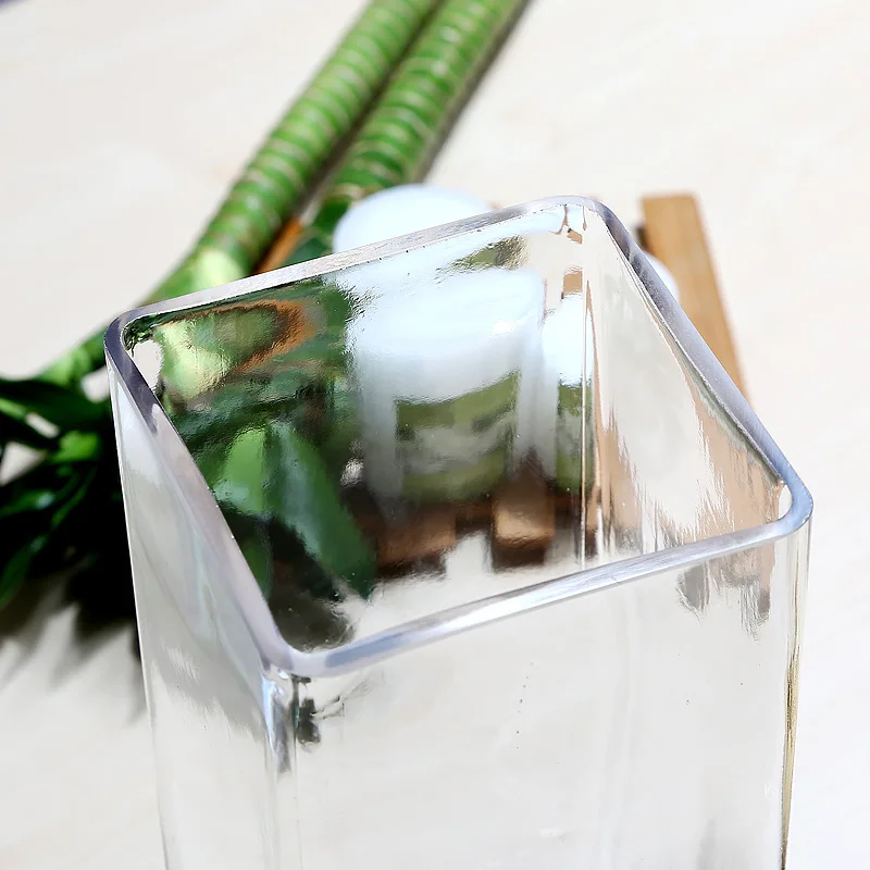 Clear Flower Cylinder Small Glass Vase For Home Wedding Decor