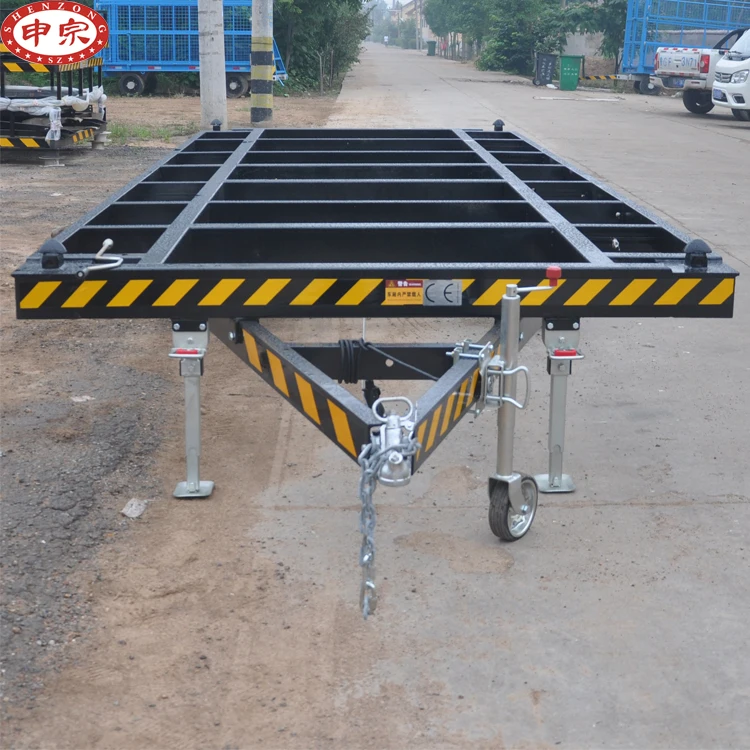 100% High quality steel 3.5 ton mobile house chassis trailer