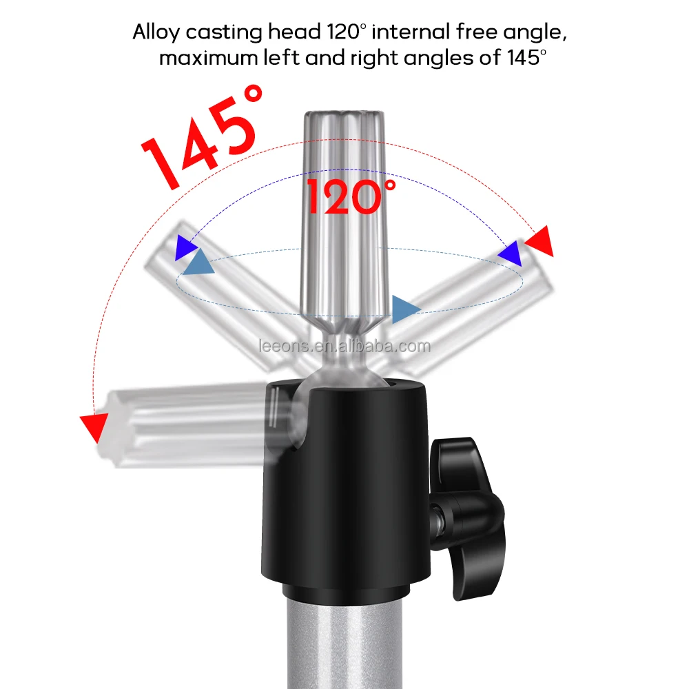 Leeons New Arrival Multi-color Metal Adjustable Metail Iron Mannequin Head Wig Stand Tripod with Wig Tool Tray Accessories