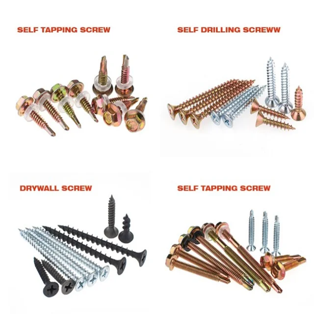 High Quality Chipboard Screws tapping Screws DIN7505 drywall screws for wood