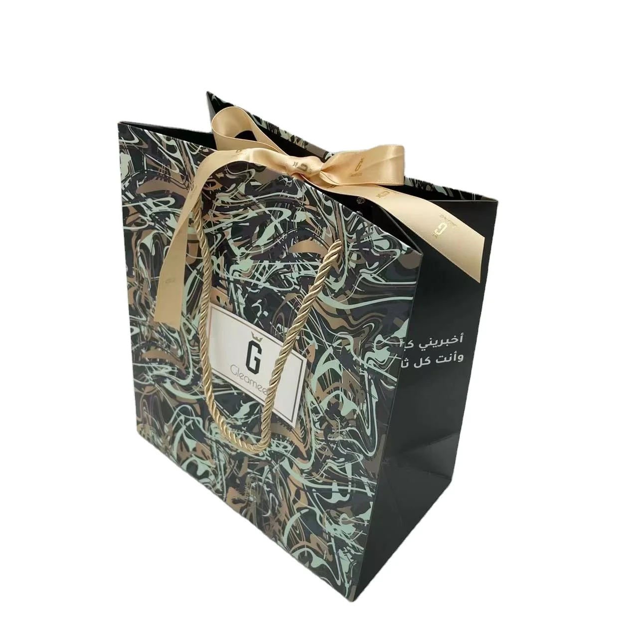 China Manufacture Wholesale Colorful Cheap Personalized Customized Production Small Paper Gift Bag With Handles
