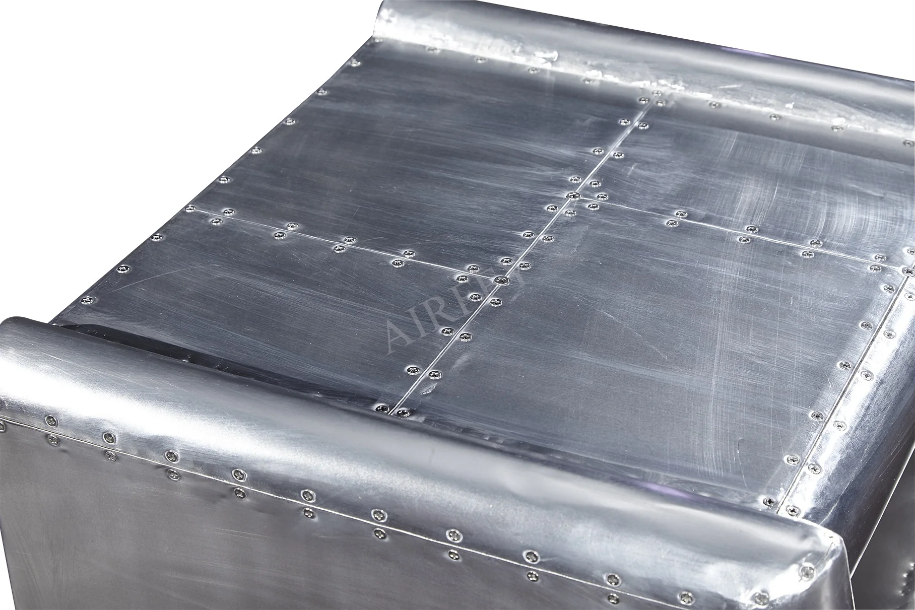 Aviation Aluminum sheet rivets side table for Living room furniture villa home decoration