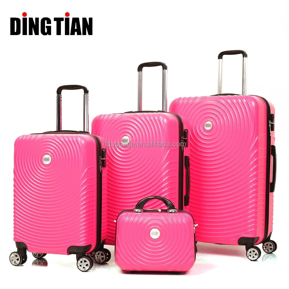 Factory Wholesale Luggage & Travel Bags ABS Hard Side  Trolley bag Suitcase Set Valises De Voyage With Small Bag