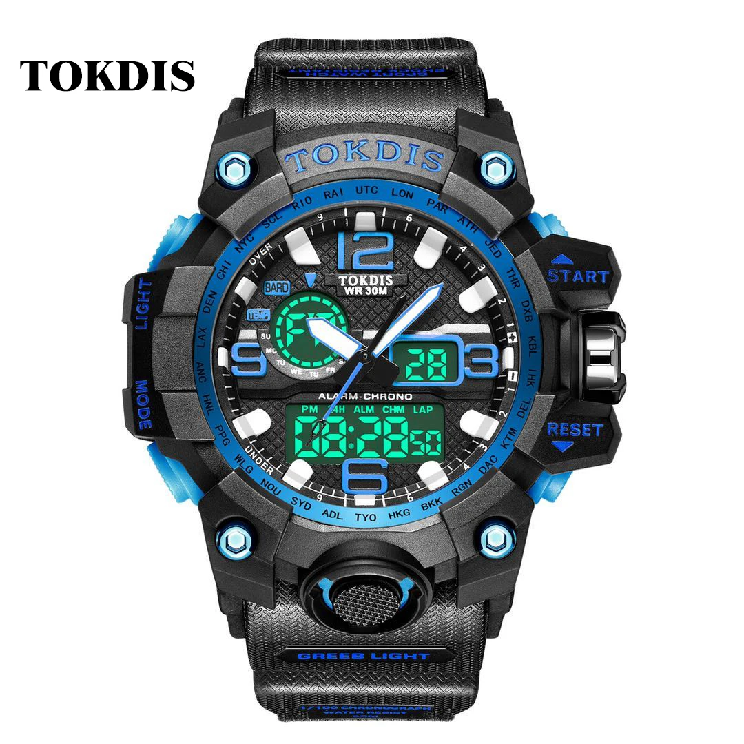 TOKDIS T-903  Luxury smart watch band 2022 calorie heart rate pedometer watches sports men digital Silicone