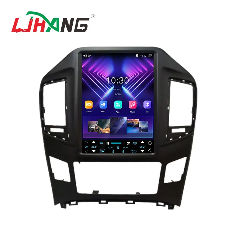 LJHANG android 12 Car Multimedia Player For HYUNDAI STAREX/H1 2015 Clock Ver 2 Din Radio GPS Navigation Stereo dvd palyer
