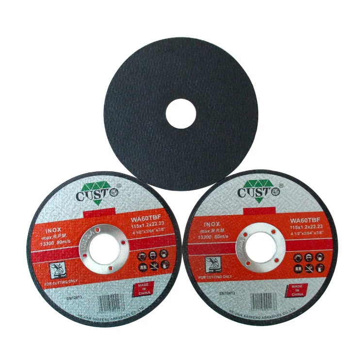 Various Size 4inch 5inch 7inch Abrasive Grinding Cutting Disc for Stainless Steel