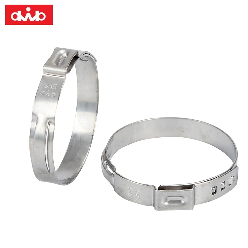 304 Stainless Steel Single Ear Hose Clamp Suitable for Automotive