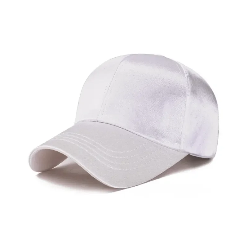 Женская атласная бейсболка с шелковой подкладкой