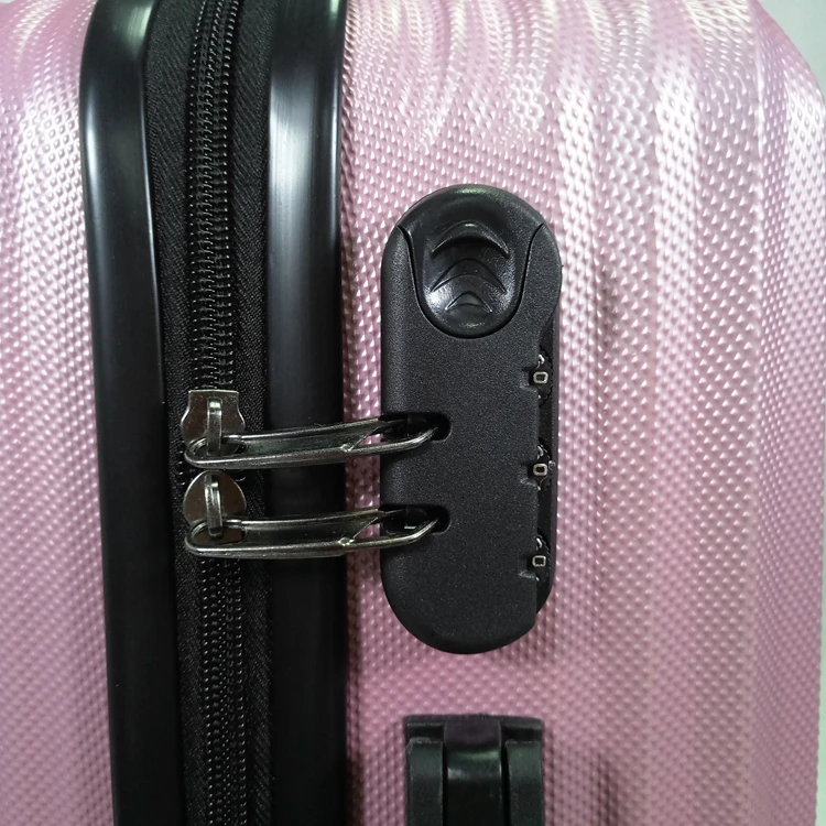 Supplier cheap wholesale custom ABS trolley suitcase sets 3pcs Lightweight travel trolley luggage with TSA lock