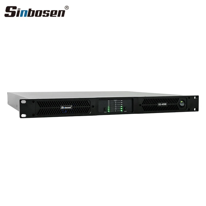 D2-4500 2 Channel Amplificador De Audio  20000 Watts 1u Digital Power Amplifier