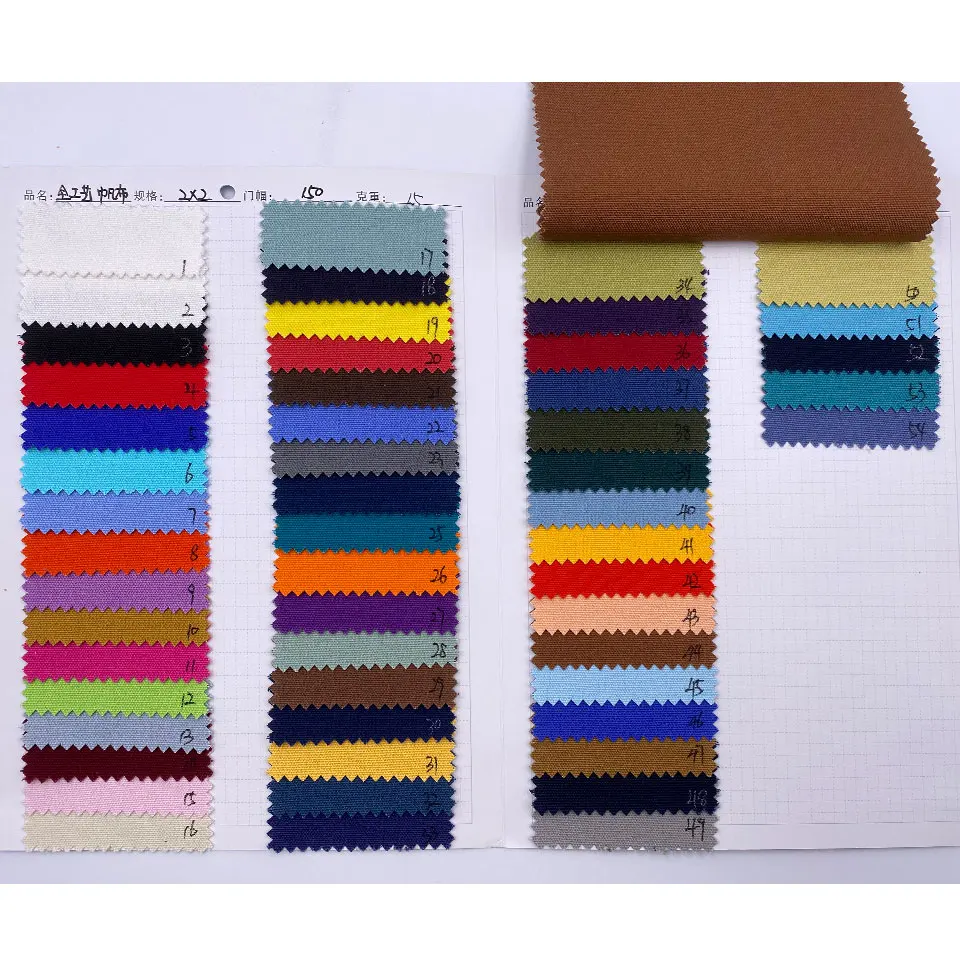 
Bag Cloth Pink Green Black White Grey Plain Dyed Custom Meter Price 100% Woven Cotton Canvas Fabric 