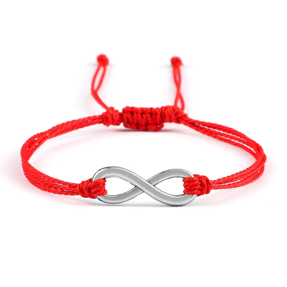 2025 New Designer Infinity Lucky Layering Thin Line Red String Bracelet Fashion Friendship Couple Adjustable Bracelet