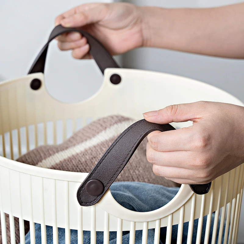 Royaumann Premium Custom Portable PP Laundry Baskets Hampers Set in Roman Pattern for Home Laundry Storage & Organization