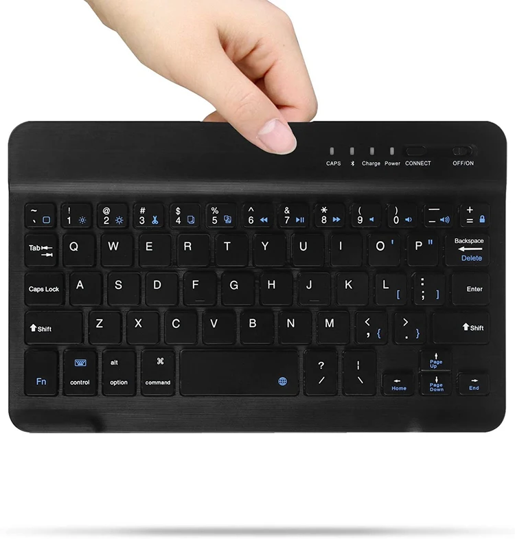 
 Ультра тонкий портативный внешний синий зуб Беспроводная мини-клавиатура для chromecast  