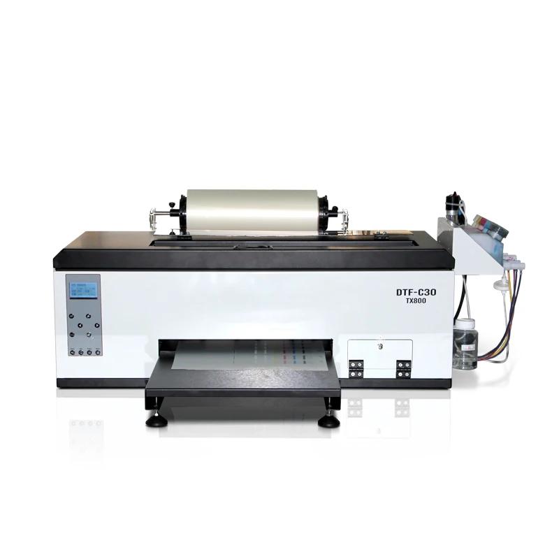 Hot Sale 30cm TX800 XP600 DTF Inkjet T-shirt Printing Printer Heat Transfer Pet Film A3 TX800 XP600 Dtf Single Printhead Printer