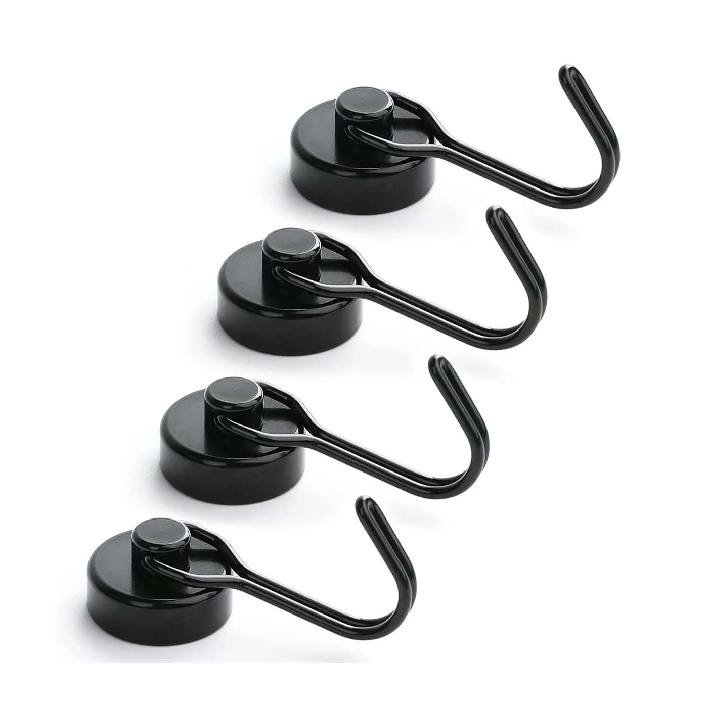 Strong Neodymium Magnets Hooks Refrigerator Grill Key Holder Heavy Duty Magnetic Hook for Kitchen