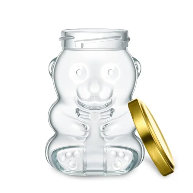 6 oz Cute Bear Honey Jars in Bulk Clear Honey Containers for Honey Jars Party Favors Candles Crafts Baby Shower Wedding Favors
