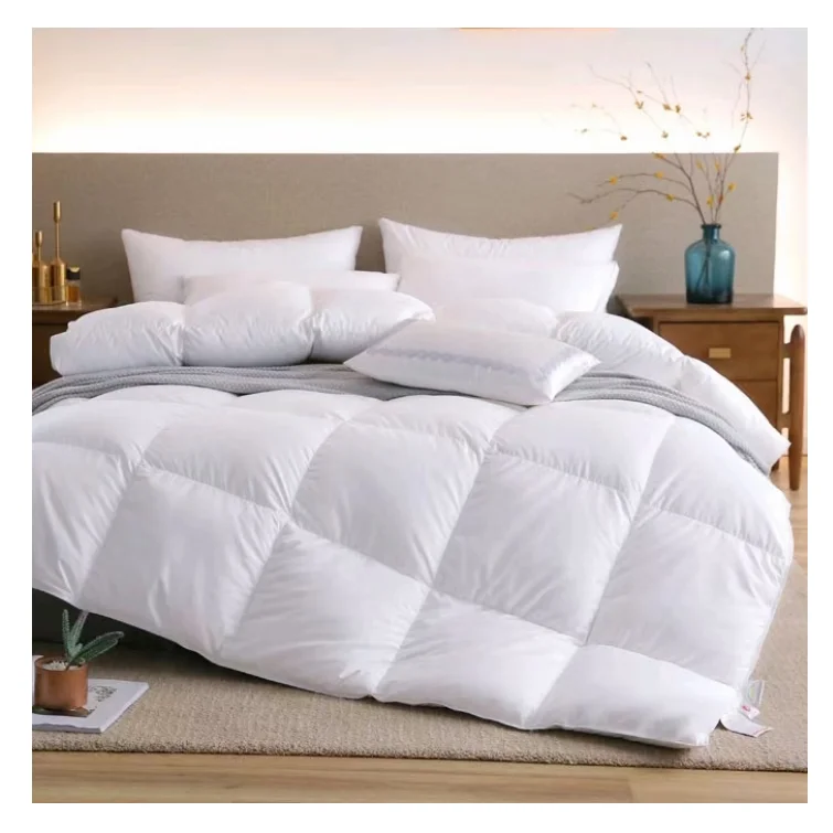 100% Down Duvet Insert High Quality Goose Quilt Wholesale Good Price All Season