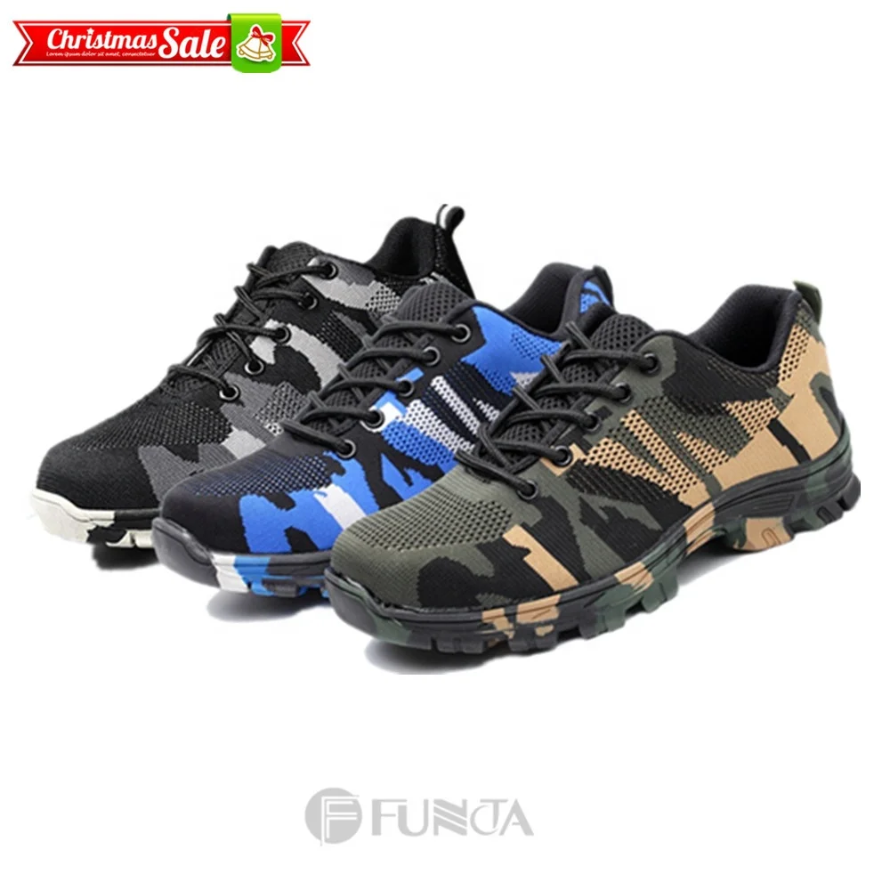 Новый дизайн, легкая спортивная вентилируемая безопасная обувь со стальным носком FUNTA, в наличии