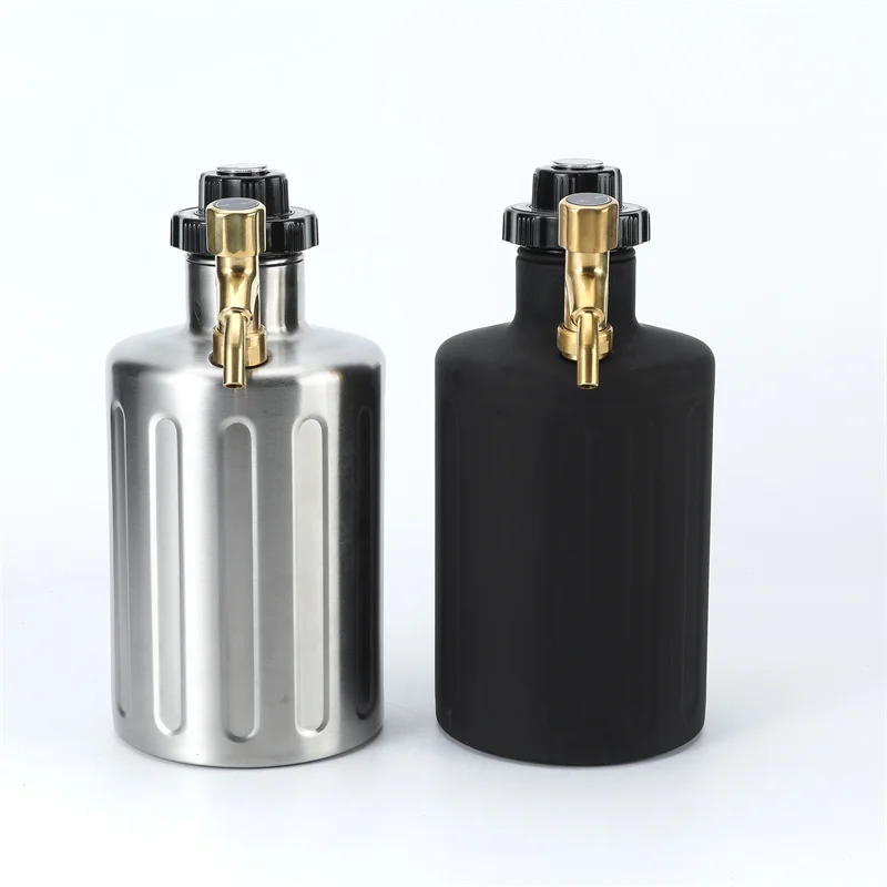 2.5L portable stainless steel mini Keg For Beer Homebrew Mini Keg