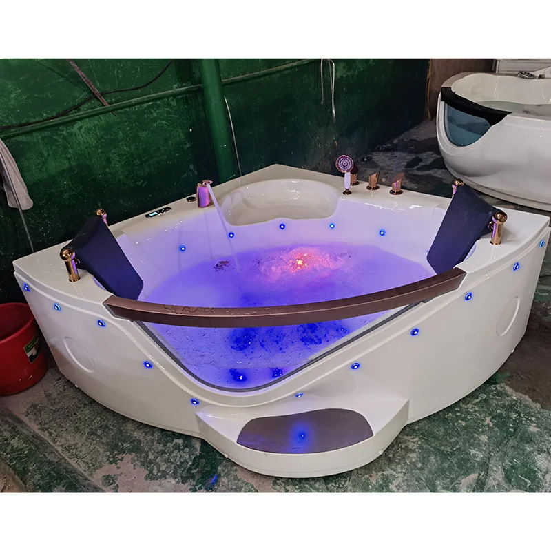 Faucet White Bathroom Modern Bathtub Freestanding Model Shenzhen Rose Gold Solenoid Bathtub Control Box Model Design Drainer