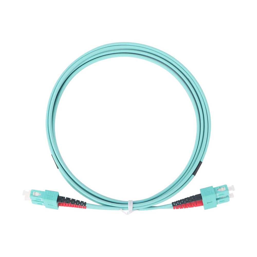 SC/UPC-SC/UPC Duplex Multimode OM3 Fiber Optical Patch Cord And Jumper For FTTH Project With PVC & LSZH Jacket