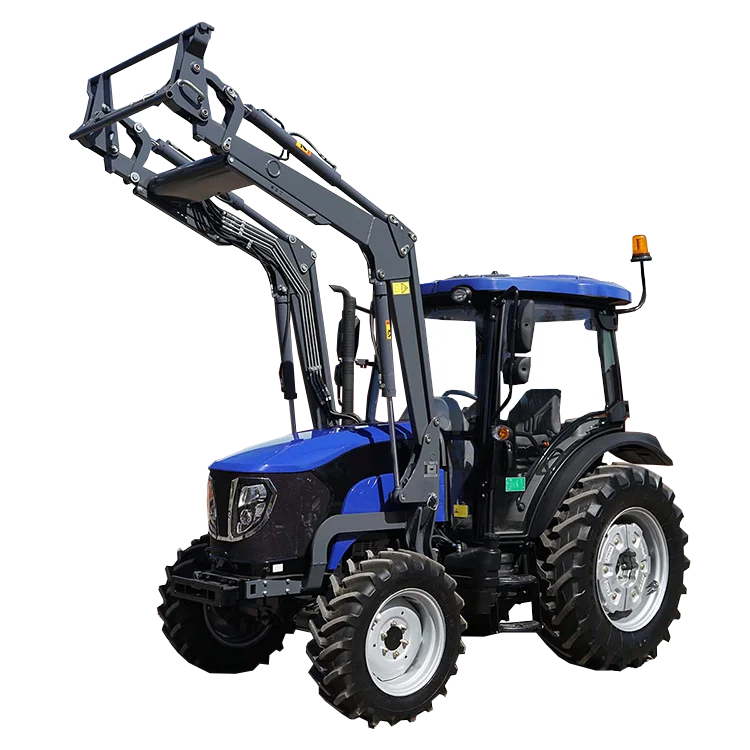 4WD 75hp Multifunctional Farming Tractors Wheeled Agricultural Tractor For Sale