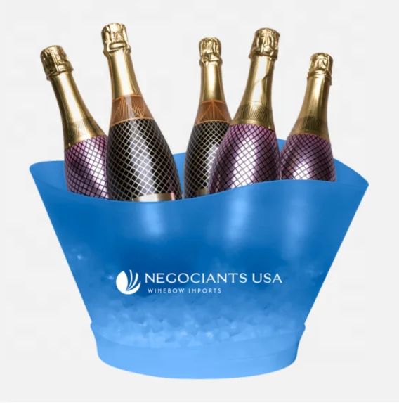 Best Price Nightclub Bar Party LED Colorful Ice Bucket Personalize Logo Wine Cooling Plastic Buckets