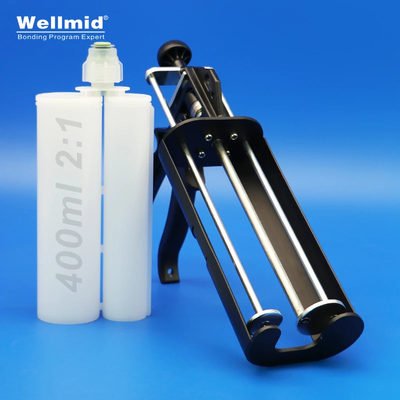 400ML 2:1 Epoxy Adhesives Dispensing Gun 2K Kit Portable Double Tube Mixing Dispenser Loctite ARALDITE 3M Cartridge AB Glue Gun