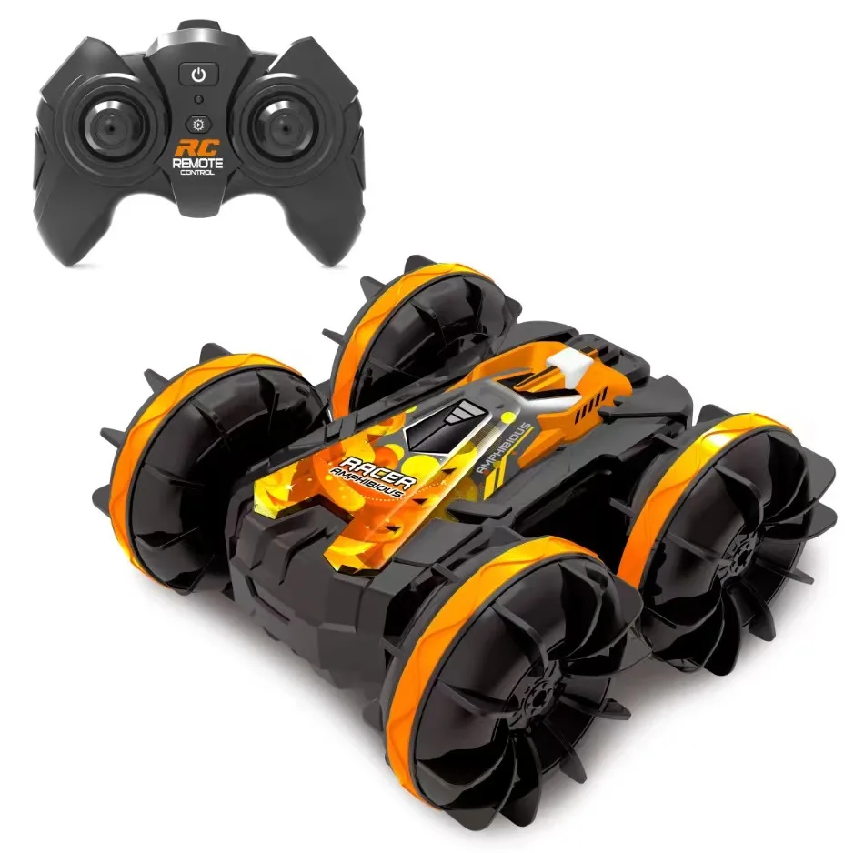 2022 new rc cars amphibious stunt car 360 degree rotating waterproof racing toy rc car adult