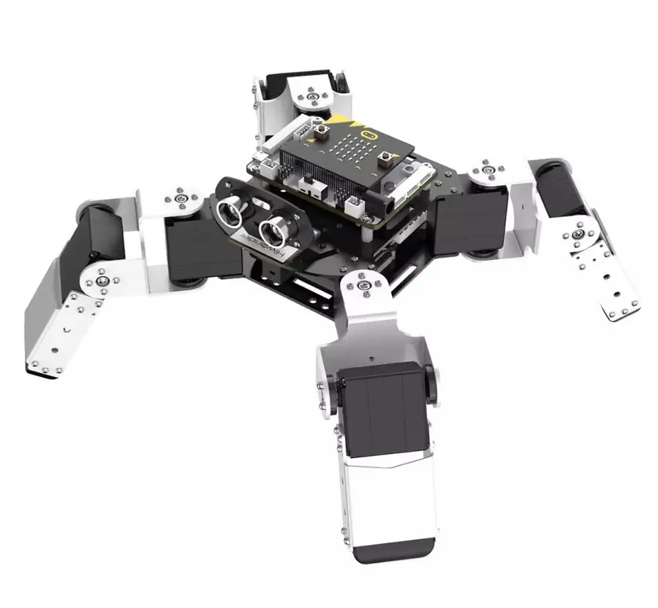 Hiwonder Alienbot Kids STEAM Education Multi-Legged Robot Radio Control Toy Programmed Quadruped Robot Code Learning Micobit