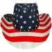 High Quality Patriotic American Flag Cowboy Hat - 1 dozen