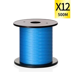 High Strength Pe 500m 12 Strands Multifilament Braiding Pe Fishing Line