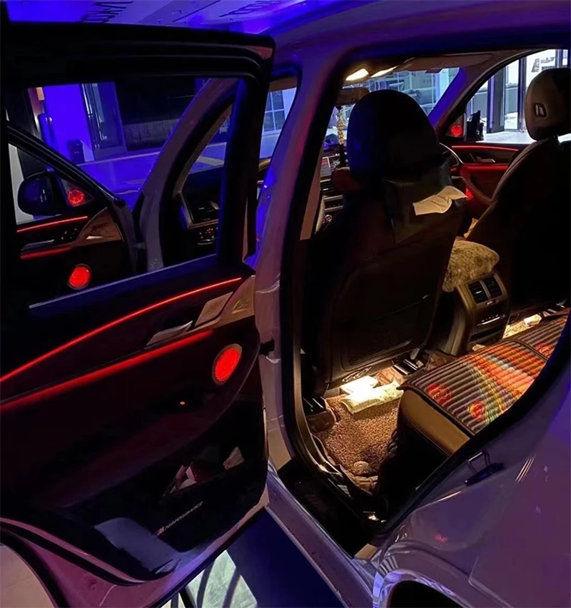 Easy installation fit for BMW new 5 series G38 G30 door panel speaker diamond dome tweeters synchronized with car light