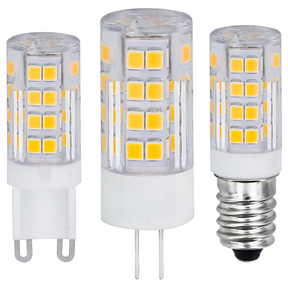 Wholesale AC 85-265V 3.5W G4 G9 E14 Led 2835 52SMD Marine Light Vhecal Bulbs WG009