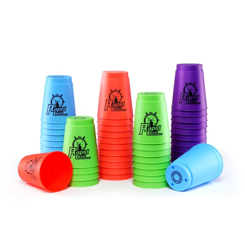 Plastic 12 Pack Quick Stack Cups Speed Training Stacking Game For Challenge Competition Travel Party