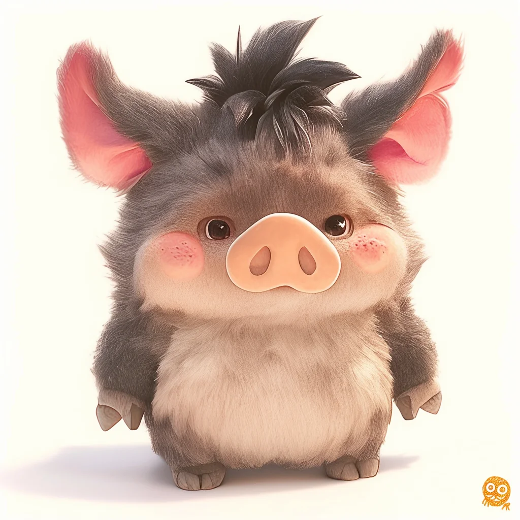 New Design Custom Hot Selling  Cartoon Pig Plush Toys Cute Plush Wild Boar Toy Soft Anime Stuffed Animal Toys
