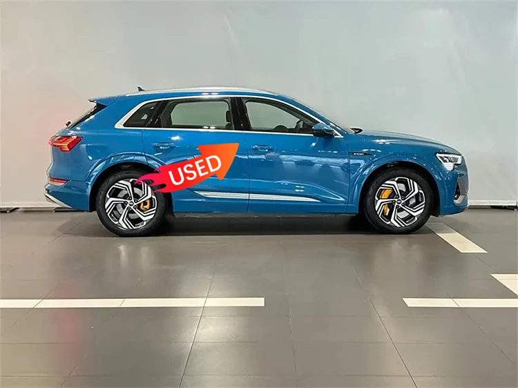 Известный бренд 2021 Audi Etron 5-местный Подержанный автомобиль с большой дальностью полета Second Hand Pure Ev в наличии на продажу