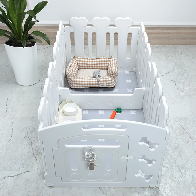 Factory novelty indoor folding high quality cheap play yard dog plastic playpen incubator whelp box for puppies