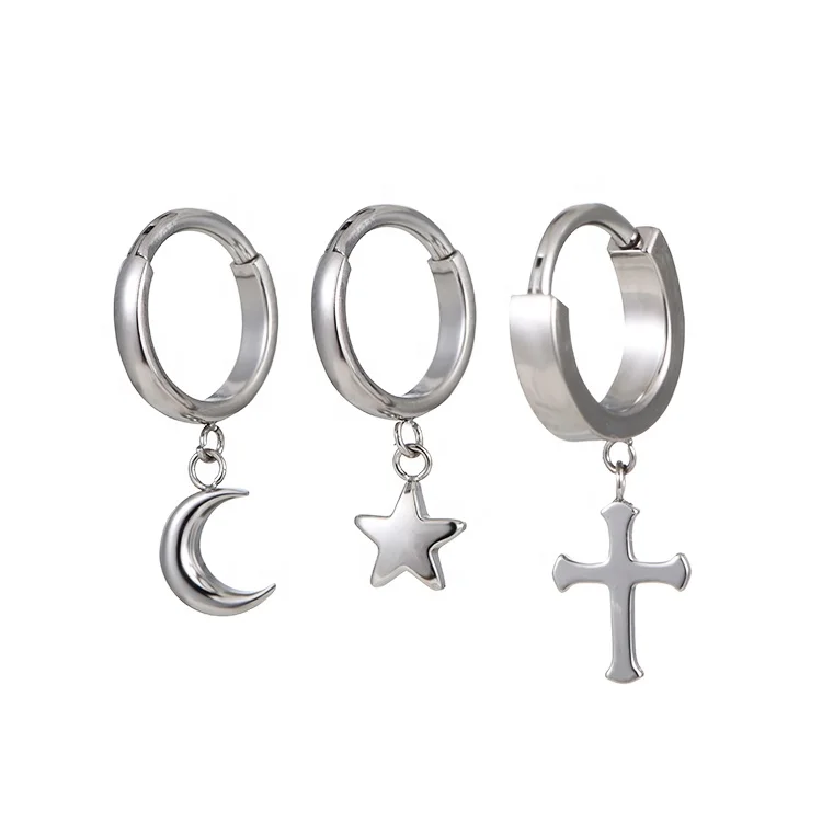 Titanium Hoop Huggie серьги-кликер