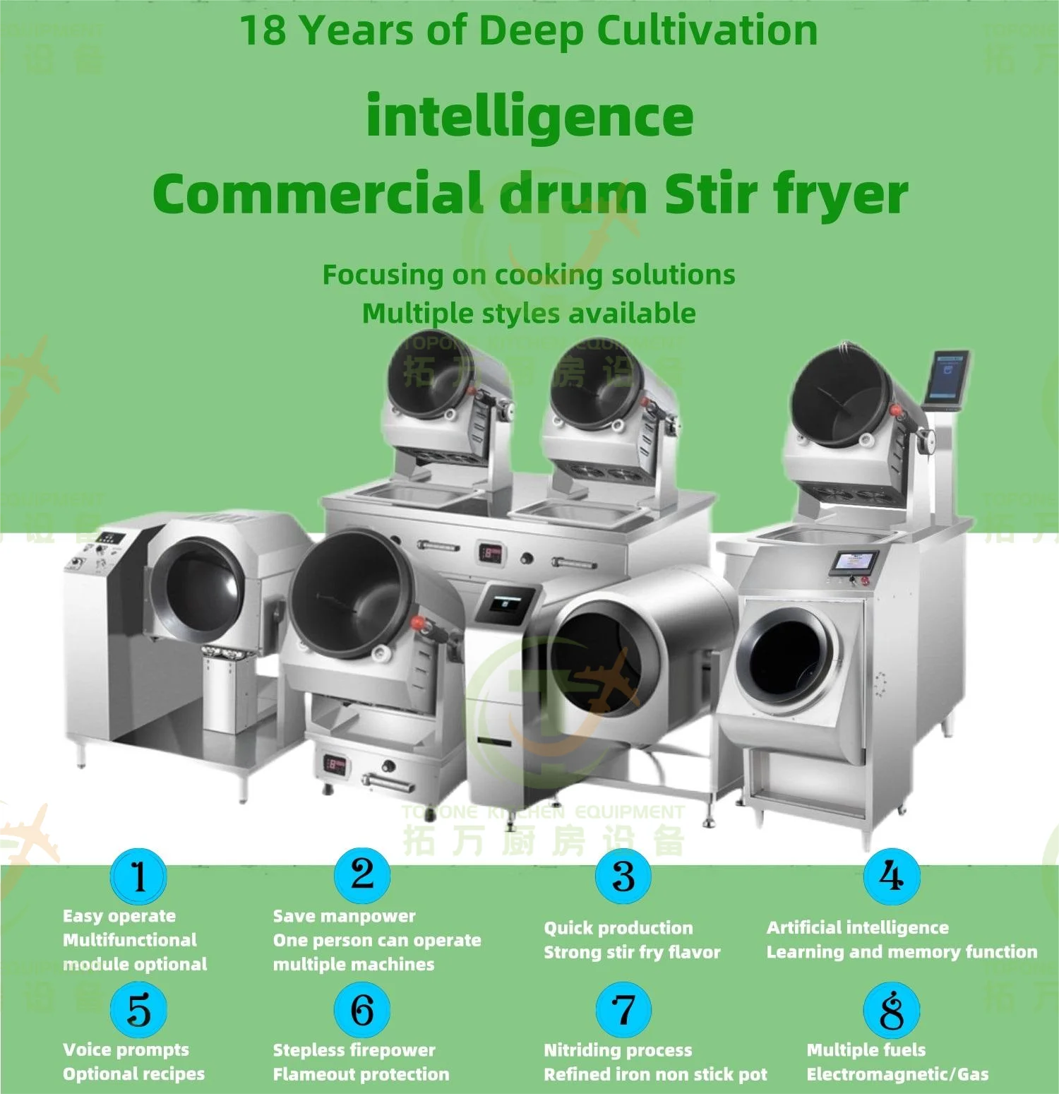Restaurant Equipped Fully Automatic Electric Cooking Robot Multifunction Cooker Stir Fry Cooking Machine