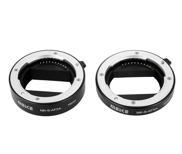 Meike MK-S-AF3A Удлинительное макрокольцо для автоматического 10 мм 16 Sony E-Mount DSLR камер FE-крепление A7M2 NEX-F3 NEX-6 NEX-7 NEX-5T A6300 A6500