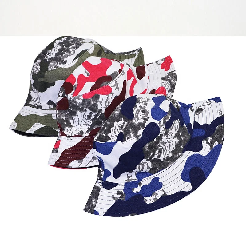 Высококачественные хлопковые двусторонние Панамы camouflag на