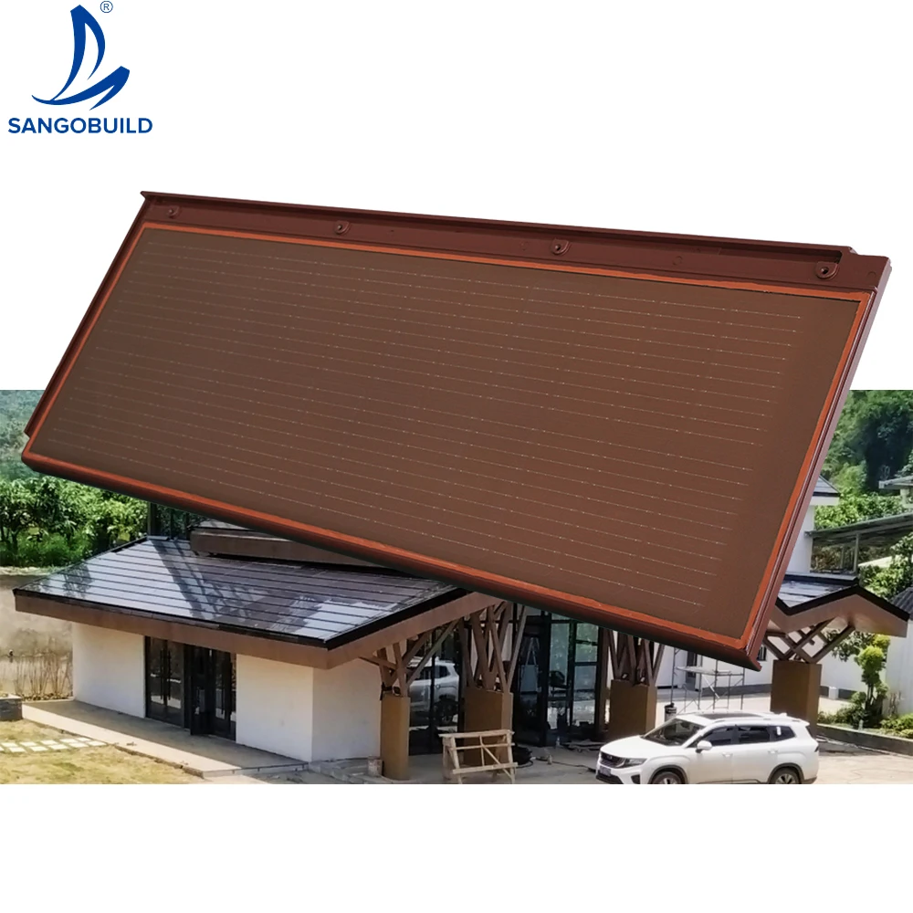 100% Waterproofing Solar Roof Tile Solar Power Electricity Free Live Off Grid Modular BIPV Home Solar Roof