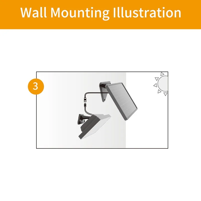 outdoor wall lamp Cheap Price IP65 Outdoor Thin Film Solar Cell Security Wall Light With Remote Control